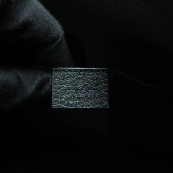 GUCCI Dome Black Leather Satchel 552-012825 - Picture 11 of 12